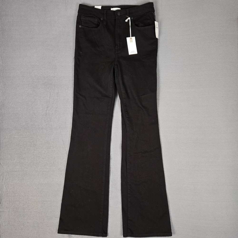 Good American GOOD CLASSIC BOOTCUT JEANS Womens‎ 10/30 Black GCB47SBT NWT